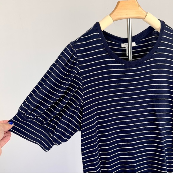 Daily Ritual Navy Striped T-Shirt Dress | Women’s M - Picture 3 of 5